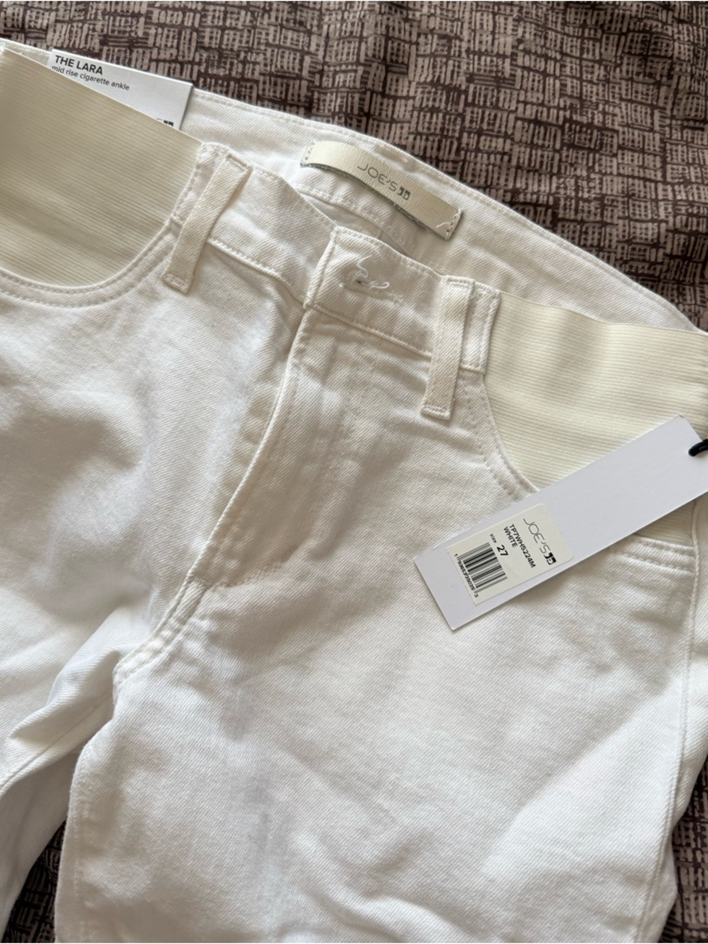 Joe's Jeans Maternity White High-Rise Jeans